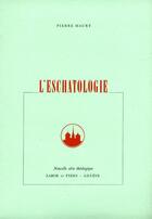 Couverture du livre « Eschatologie » de  aux éditions Labor Et Fides