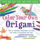 Couverture du livre « Color your own origami kit » de  aux éditions Tuttle