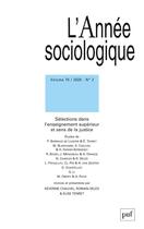 Couverture du livre « Annee sociologique 2020, vol. 70(2) » de  aux éditions Puf