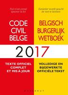 Couverture du livre « Code civil belge 2017 » de  aux éditions Marabout