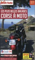 Couverture du livre « GUIDE PETIT FUTE ; THEMATIQUES ; les plus belles balades, Corse à moto (édition 2016/2017) » de  aux éditions Le Petit Fute