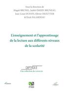 Couverture du livre « L'enseignement et l'apprentissage de la lecture aux différents niveaux de la scolarité » de  aux éditions Pu De Namur