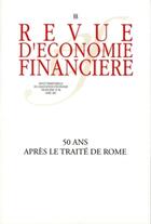 Couverture du livre « 50 ans après le traité de Rome » de  aux éditions Association D'economie Financiere