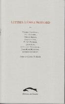 Couverture du livre « Lettres à Emile Bernard » de  aux éditions Editions Du Sandre