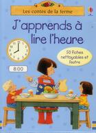 Couverture du livre « J'apprends à lire l'heure ; 50 fiches nettoyables » de Minna Lacey aux éditions Usborne