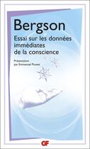 Couverture du livre « Essai sur les données immédiates de la conscience » de Henri Bergson aux éditions Flammarion