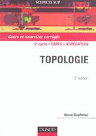 Couverture du livre « Topologie - 2eme edition » de Queffelec aux éditions Dunod
