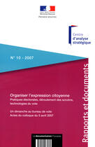 Couverture du livre « Organiser l'expression citoyenne » de  aux éditions Documentation Francaise