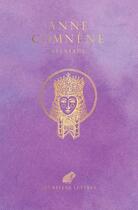 Couverture du livre « Alexiade » de Anne Comnene aux éditions Belles Lettres