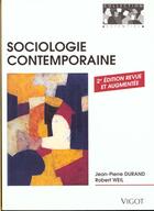 Couverture du livre « Sociologie contemporaine » de Jean-Pierre Durand et Robert Weil aux éditions Vigot