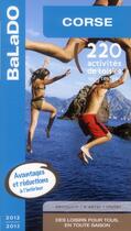 Couverture du livre « Guide Balado ; Corse ; 2012-2013 » de  aux éditions Mondeos
