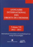 Couverture du livre « Annuaire international des droits de l'homme t.7 ; 2012-2013 » de  aux éditions Sakkoulas Anton