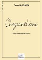 Couverture du livre « Chrysantheme pour flute a bec et piano » de Ogawa Takashi aux éditions Delatour