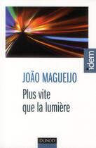 Couverture du livre « Plus vite que la lumière » de Joao Magueijo aux éditions Dunod