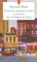 Couverture du livre « Pertinentes questions morales et sexuelles dans le Dakota du Nord » de Bernard Maris aux éditions Le Livre De Poche