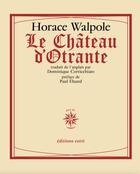 Couverture du livre « Le château d'Otrante » de Horace Walpole aux éditions Corti