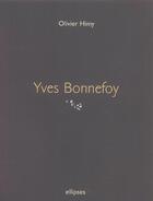 Couverture du livre « YVES BONNEFOY » de Himy aux éditions Ellipses Marketing