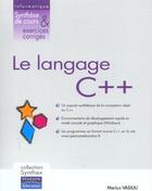 Couverture du livre « SYNTHEX ; le langage C++ » de Marius Vasiliu aux éditions Pearson