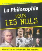 Couverture du livre « La Philosophie Pour Les Nuls » de Christian Godin aux éditions First