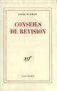 Couverture du livre « Conseils de revision » de Wurmser Andre aux éditions Gallimard (patrimoine Numerise)