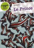 Couverture du livre « Le prince, de Nicolas Machiavel » de Thierry Menissier aux éditions Hatier