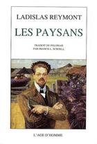 Couverture du livre « Les paysans » de Reymont/Schoell aux éditions L'age D'homme