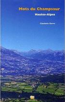 Couverture du livre « Mots du champsaur, hautes-alpes » de Germi Claudette aux éditions Uga Éditions