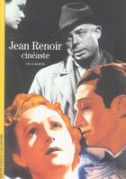 Couverture du livre « Jean Renoir, cinéaste » de Celia Bertin aux éditions Gallimard