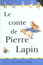 Couverture du livre « Le conte de pierre lapin » de Beatrix Potter aux éditions Gallimard-jeunesse