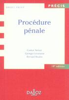 Couverture du livre « Procedure Penale » de Bernard Bouloc et Georges Levasseur et Gaston Stefani aux éditions Dalloz