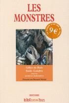 Couverture du livre « Les monstres » de Bernard Michal aux éditions Omnibus