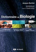 Couverture du livre « Dictionnaire de biologie » de Alain Costessec aux éditions De Boeck Superieur