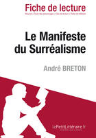 Couverture du livre « Le manifeste du surréalisme d'André Breton » de Gabrielle Yriarte et Kelly Carrein aux éditions Lepetitlitteraire.fr