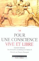 Couverture du livre « Pour une conscience vive et libre n53 » de Antoine Guggenheim aux éditions Parole Et Silence