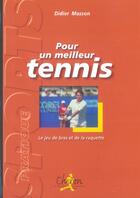 Couverture du livre « Pour un meilleur tennis » de Masson aux éditions Chiron