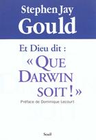 Couverture du livre « Et dieu dit : 