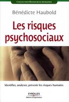 Couverture du livre « Les risques psychosociaux ; identifier, analyser, prévenir les risques humains » de Benedicte Haubold aux éditions Organisation