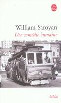 Couverture du livre « Une comedie humaine » de Saroyan-W aux éditions Le Livre De Poche