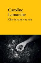 Couverture du livre « Cher instant je te vois » de Caroline Lamarche aux éditions Verdier