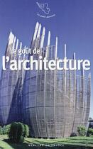 Couverture du livre « Le goût de l'architecture » de  aux éditions Mercure De France