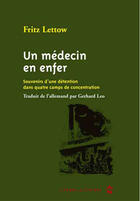 Couverture du livre « Un médecin aux enfers » de Fritz Letow aux éditions Le Temps Des Cerises