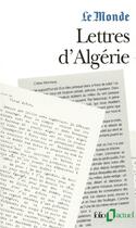 Couverture du livre « Lettres d'Algérie » de  aux éditions Gallimard