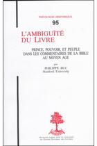 Couverture du livre « TH n°95 - L'ambiguïté du livre » de Philippe Buc aux éditions Beauchesne