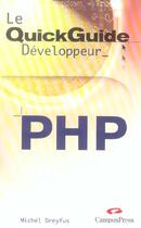 Couverture du livre « Php » de Dreyfus/Michel aux éditions Pearson