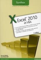 Couverture du livre « Excel 2010 et vba synthex » de Minot Lery aux éditions Pearson