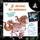 Couverture du livre « Je dessine les animaux ; cheval » de Miss Holly aux éditions Piccolia