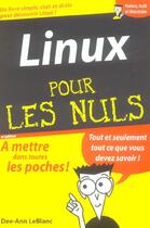 Couverture du livre « Linux (4e édition) » de Leblanc Dee-Ann aux éditions First Interactive