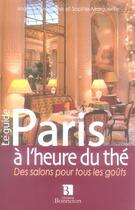 Couverture du livre « Paris à l'heure du thé » de Marie-Martine Laurenzatto aux éditions Bonneton