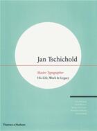 Couverture du livre « Jan tschichold master typographer » de De Jong/Purvis aux éditions Thames & Hudson