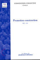 Couverture du livre « Promotion - construction n 3248 2006 - etendue idcc : 1512 » de  aux éditions Direction Des Journaux Officiels